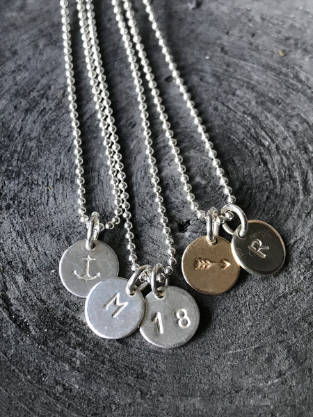 STERLING SILVER MINI CHARM NECKLACE